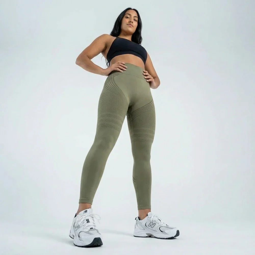Cellumove 3D Leggings – Armeegrün